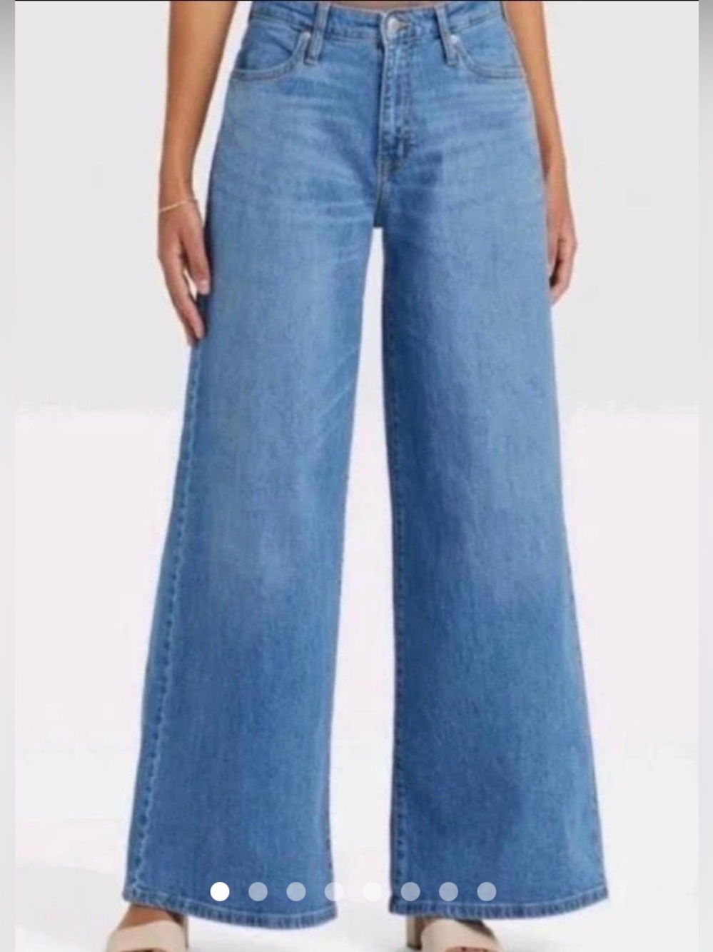 A New Day Light Blue High-Rise Wide Leg Jeans